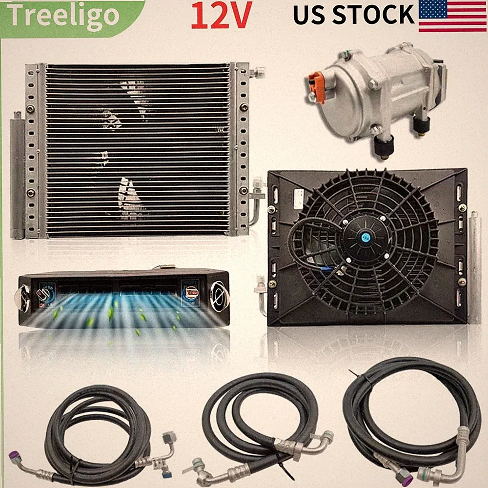 12V Car Air Conditioner Electric Underdash AutoTruck A/C Compressor Only Cooling