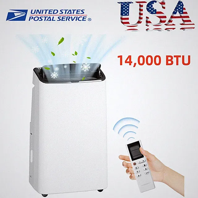 14,000 BTU Air Conditioner 3-IN-1 Portable AC Unit with Universal Casters