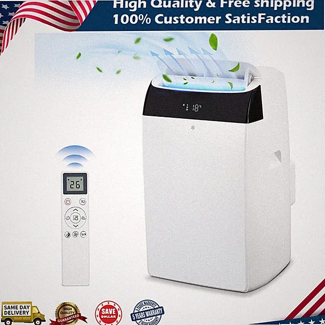 14,000 BTU Portable Air Conditioner – 3-in-1 Cooling, Dehumidifier & Fan Remote