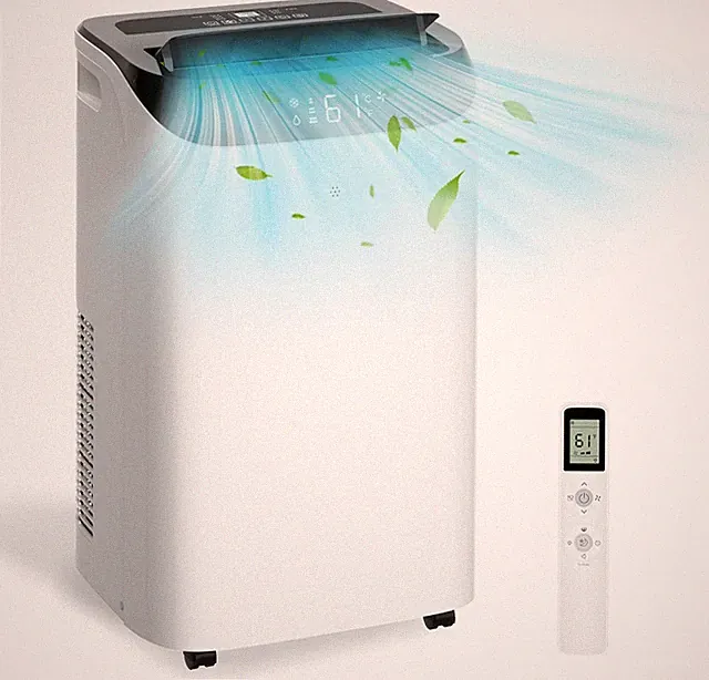 14,000 BTU Portable Air Conditioner Cools up to 700 Sq.Ft, 3-IN-1 Energy Effici
