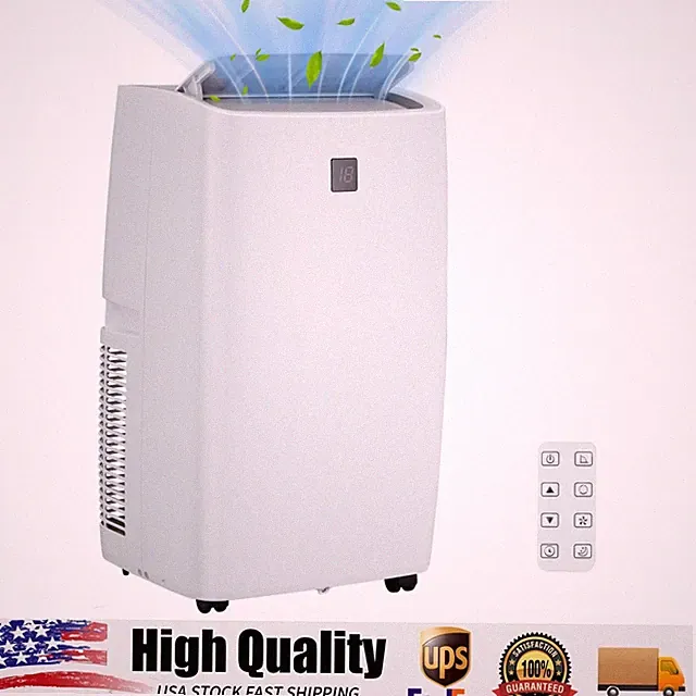 14,000 BTU Portable Air Conditioner, Efficient AC Unit for Rooms Up to 750 Sq.Ft
