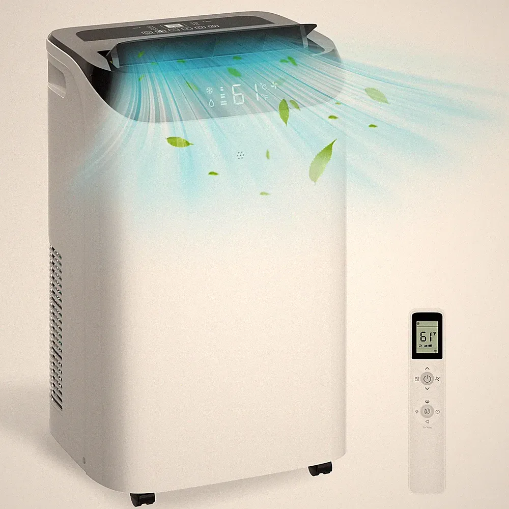 14,000 BTU Portable Air Conditioner for Large Rooms up to 700 sq ft 3-in-1 AC