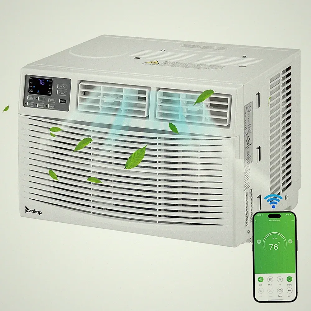 14,000 Window Air Conditioner, 700 Sq.Ft. for Bedroom, Den, Living Room w/WIfi