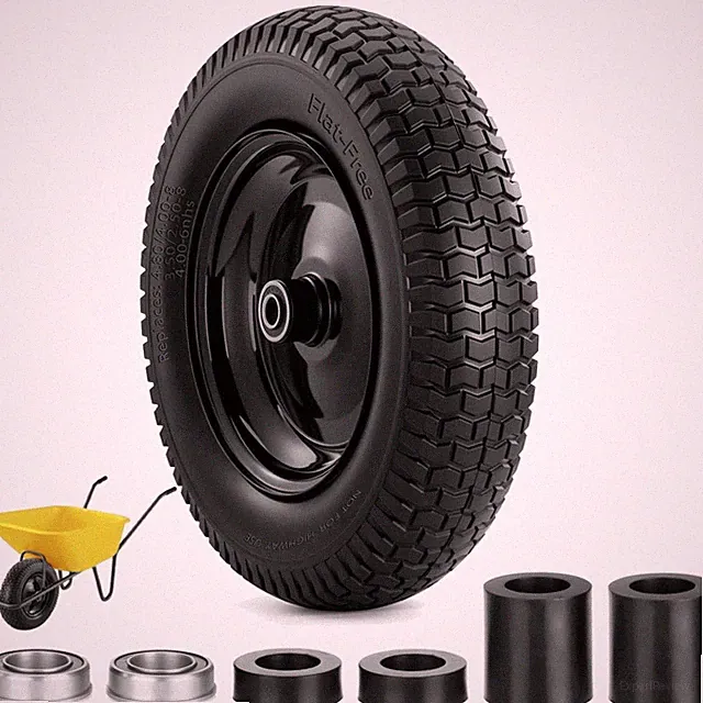 14.5" Heavy Duty Wheelbarrow Tire - All-Terrain Traction for Ultimate Durability
