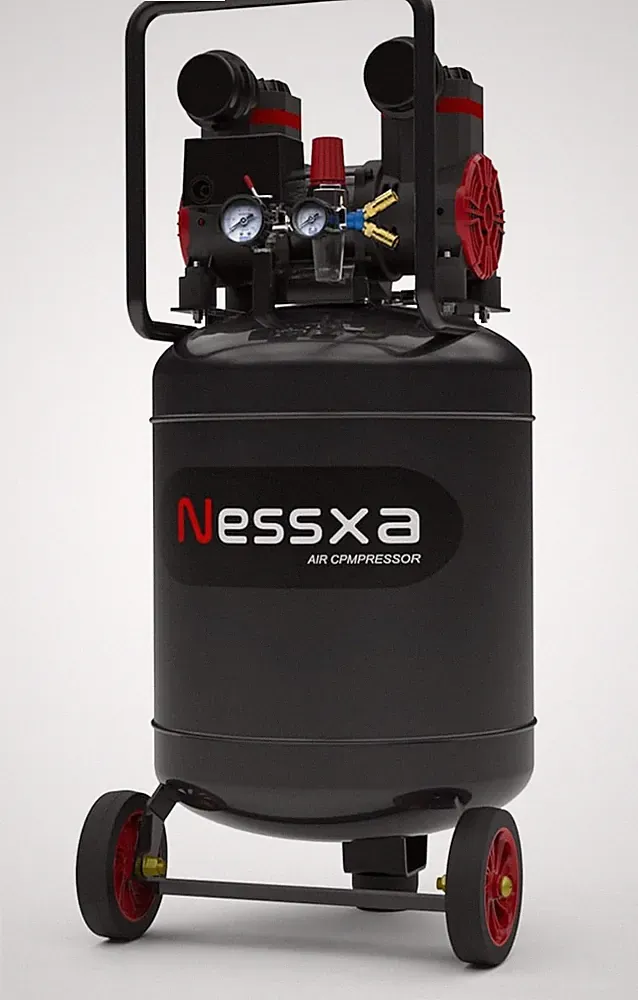 14 Gallon Ultra Quiet Air Compressor with 2 Quick Couplers 2HP 8.75 CFM, Max 115