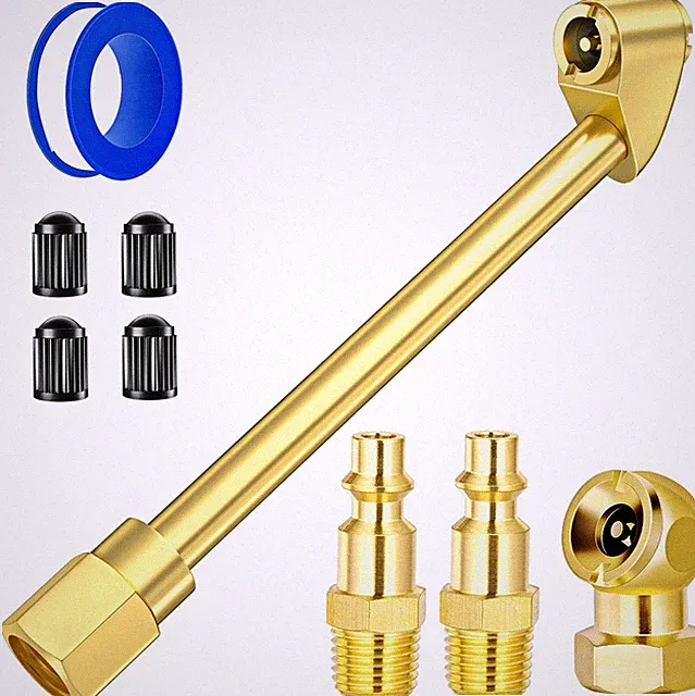 2 Way Connection Air Chuck Set - 1/4 Inch Female NPT Closed Ball Heavy Duty Dual