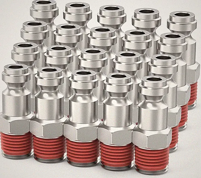 Automotive T-Style Air Plug, 1/4" NPT Male Pneumatic Plugs, Air Compressor Acces