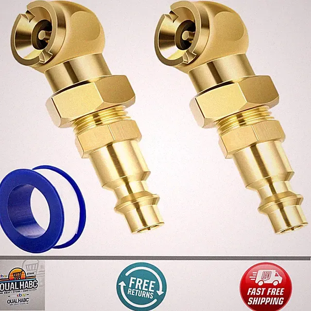 Ball Foot Air Chuck Set 1/4" FNPT Closed Flow Tire Chuck Kit for Air Compressor