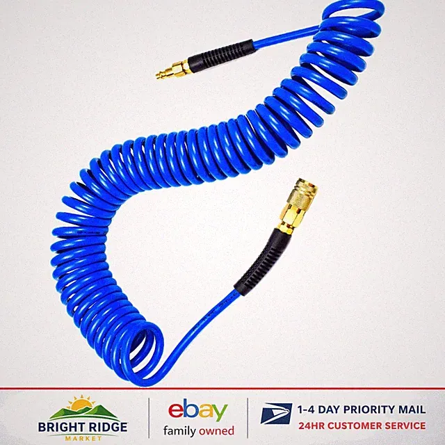 Durable Polyurethane Air Compressor Hose 1/4 Inch Inner Diameter 25 Feet