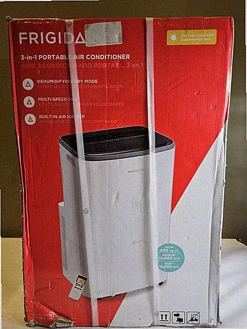 FRIGIDAIRE FHPH142AC1 3-IN-1 PORTABLE AIR CONDITIONER 14K BTU ASHRAE 10K DOE