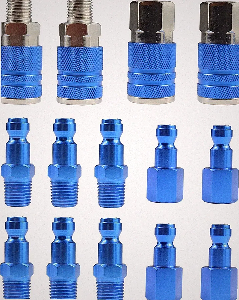 Type C Air Fittings Connect Automotive Air Plug & Coupler Set 14PCS Air Hose...