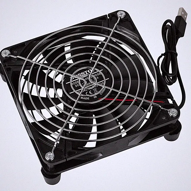 USB Cooler Stand 140mm Fan Silent 1100RPM for Router Modem Micro PC Air Cooling