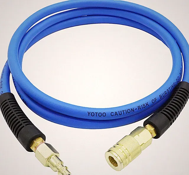 YOTOO Hybrid Lead-In Air Hose 1/4" X 6', 300 PSI Heavy Duty Air Compressor Hose
